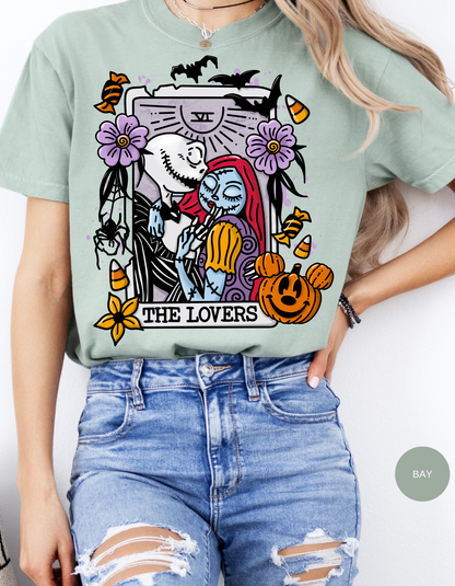 Nightmare Before Christmas Lovers Card T-Shirt