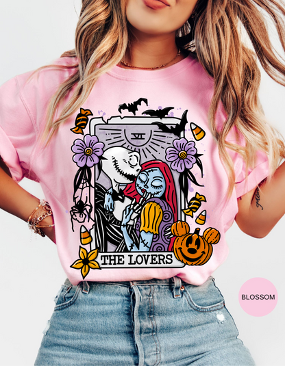 Nightmare Before Christmas Lovers Card T-Shirt