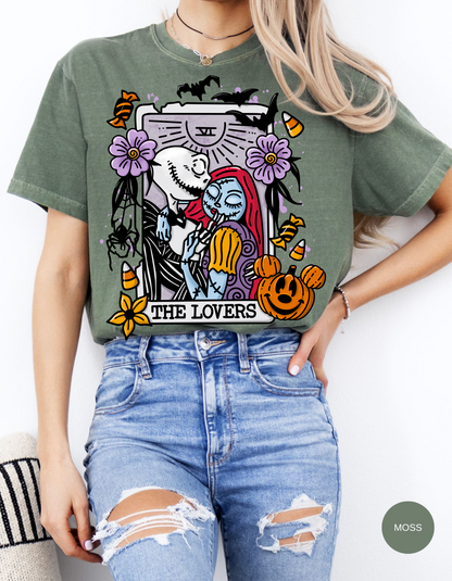 Nightmare Before Christmas Lovers Card T-Shirt