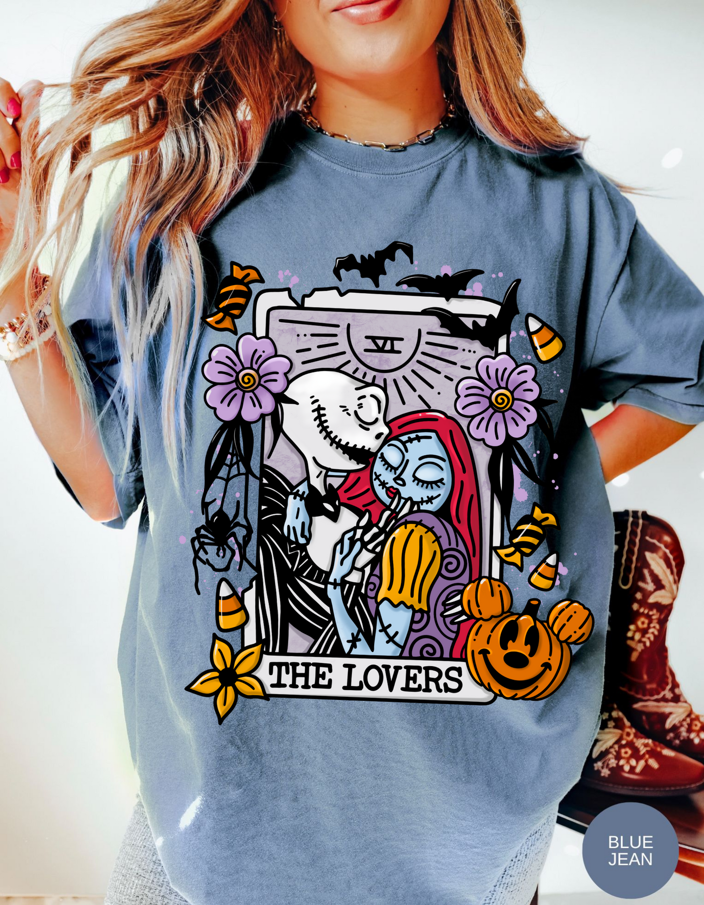 Nightmare Before Christmas Lovers Card T-Shirt