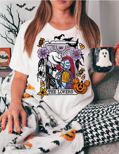 Nightmare Before Christmas Lovers Card T-Shirt