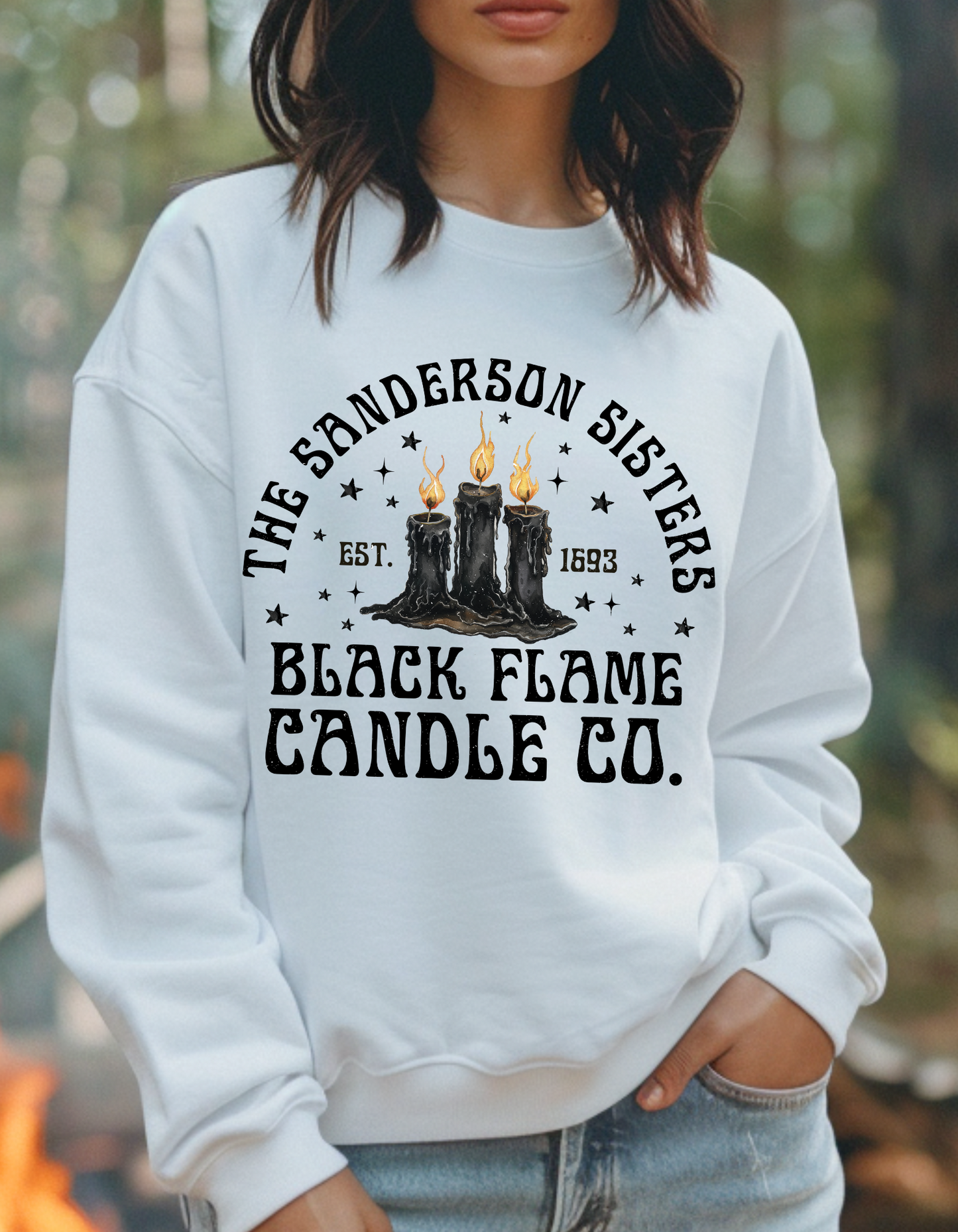 Sanderson Sisters' Black Flame Candle Co. Sweater