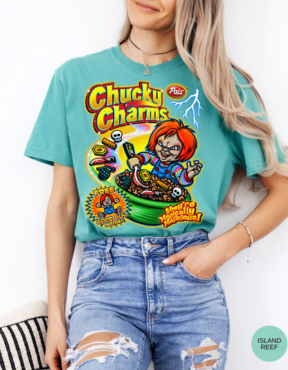 Chucky Charms Halloween Tee - There's Magically Malicious!