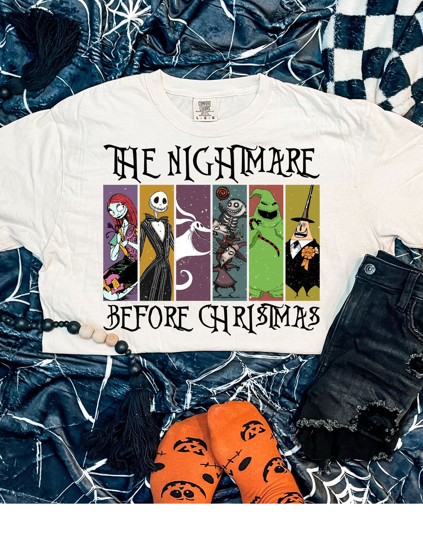 Spooky Nostalgia: Vintage Nightmare Horror Tee